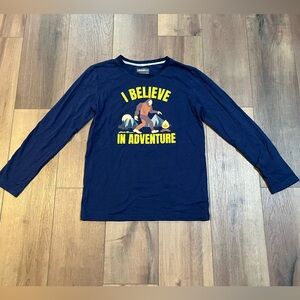 Eddie Bauer Navy Adventure Kids Long Sleeve Graphic Tee